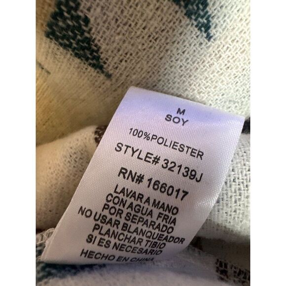 NWOT BlueโB Collection Tan, Brown & Blue Button Up Aztec Shacket Size Medium - Picture 12 of 14